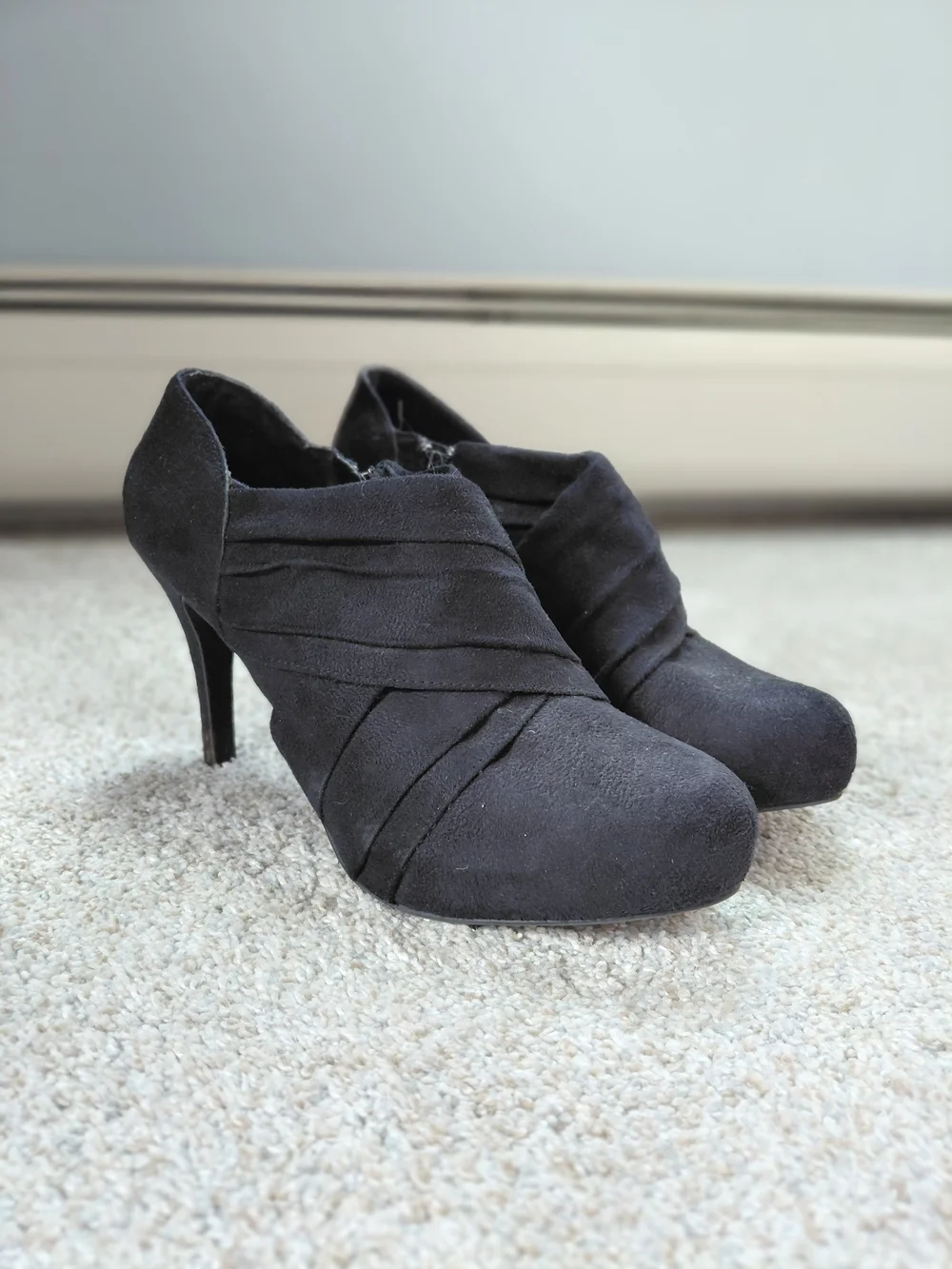 Mossimo Supply Co. Black Suede Ankle Booties